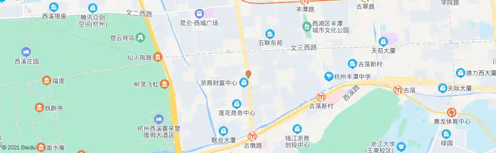 杭州古墩路金月巷口_公交站地图_杭州公交_妙搜公交查询2024