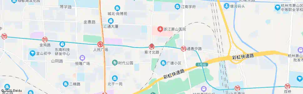 杭州迎宾北路育才路口_公交站地图_杭州公交_妙搜公交查询2024