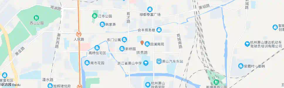 杭州回澜南苑_公交站地图_杭州公交_妙搜公交查询2024