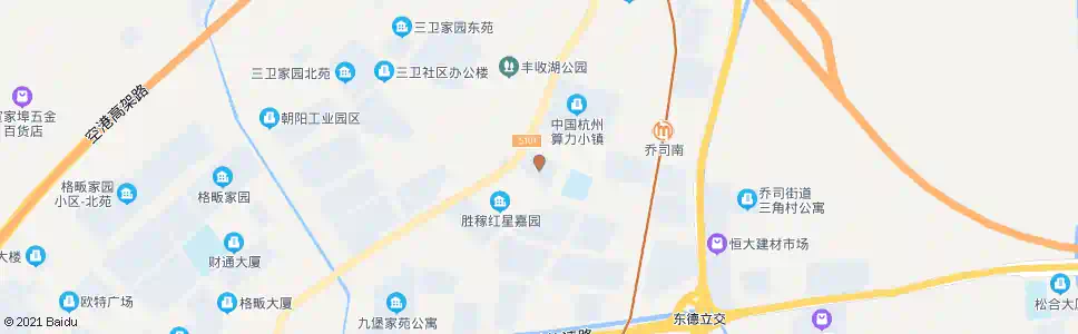 杭州胜稼三区_公交站地图_杭州公交_妙搜公交查询2024