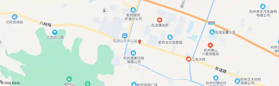 杭州友谊村_公交站地图_杭州公交_妙搜公交查询2024