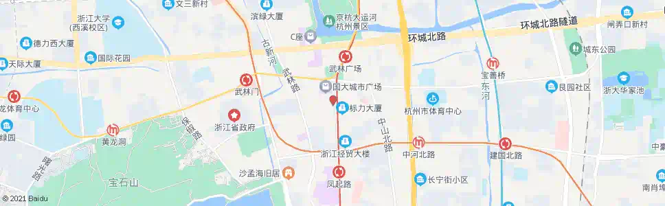 杭州延安新村(北)_公交站地图_杭州公交_妙搜公交查询2024