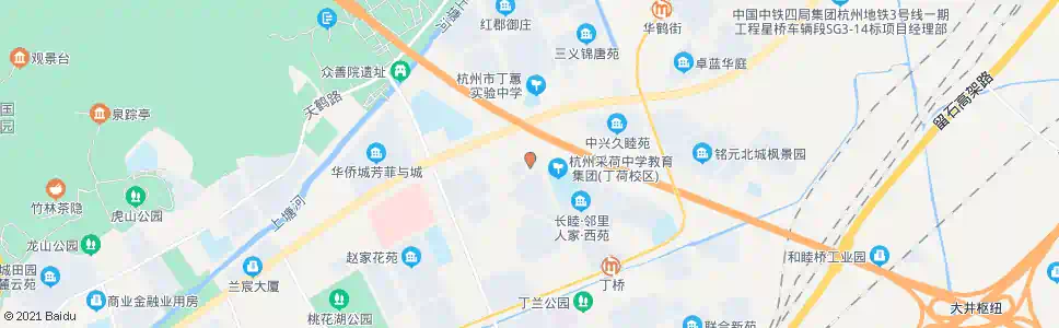 杭州环丁路公交站_公交站地图_杭州公交_妙搜公交查询2024