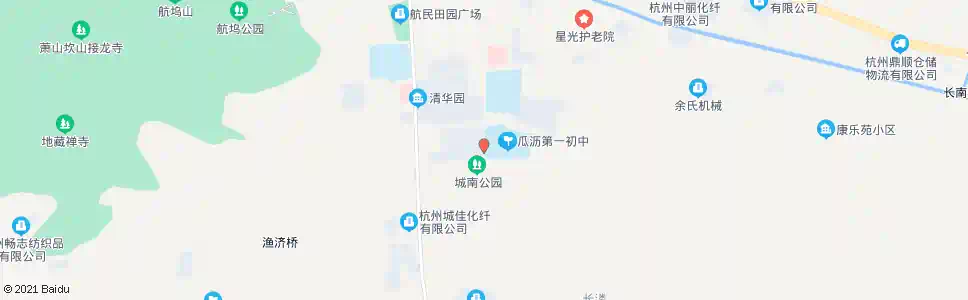 杭州瓜沥初中_公交站地图_杭州公交_妙搜公交查询2024