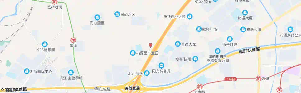 杭州浜河村_公交站地图_杭州公交_妙搜公交查询2024