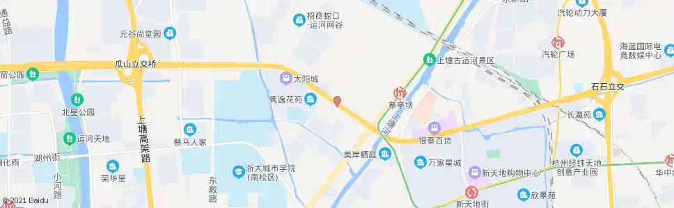 杭州王婆庄_公交站地图_杭州公交_妙搜公交查询2024