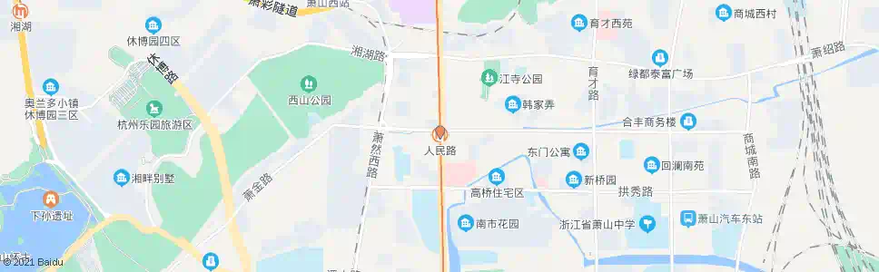 杭州戴村人民路_公交站地图_杭州公交_妙搜公交查询2024