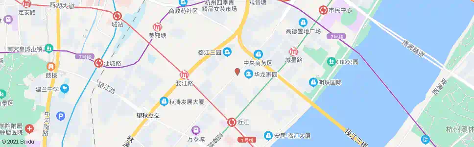 杭州钱江路衢江路口_公交站地图_杭州公交_妙搜公交查询2024