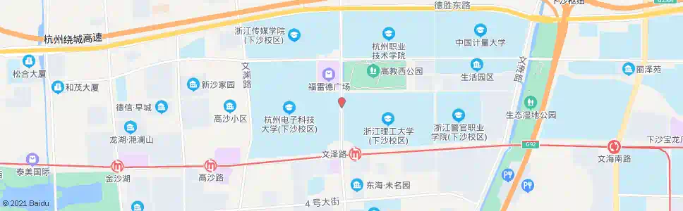 杭州文泽路学林街口_公交站地图_杭州公交_妙搜公交查询2024