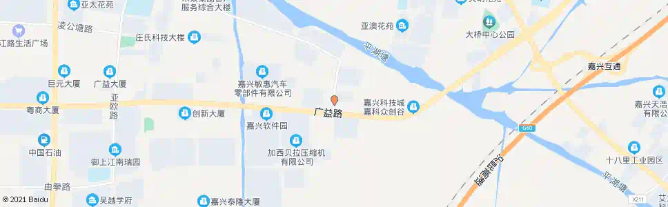 嘉兴广益路亚澳路_公交站地图_嘉兴公交_妙搜公交查询2024