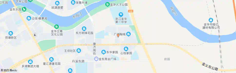 金华市交警二大队_公交站地图_金华公交_妙搜公交查询2024