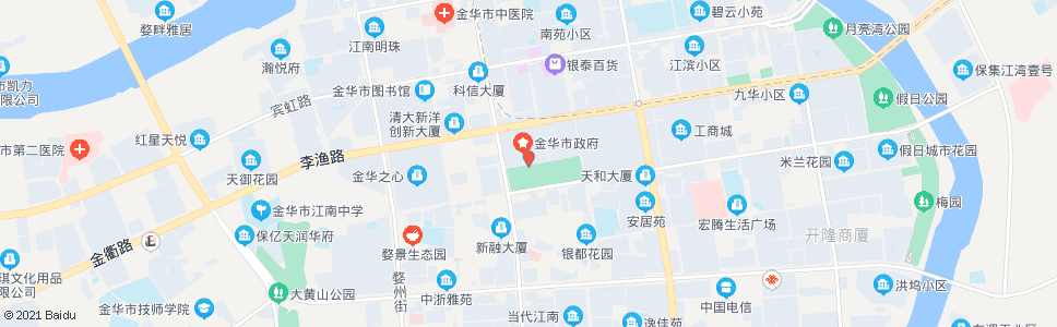 金华食品市场_公交站地图_金华公交_妙搜公交查询2024