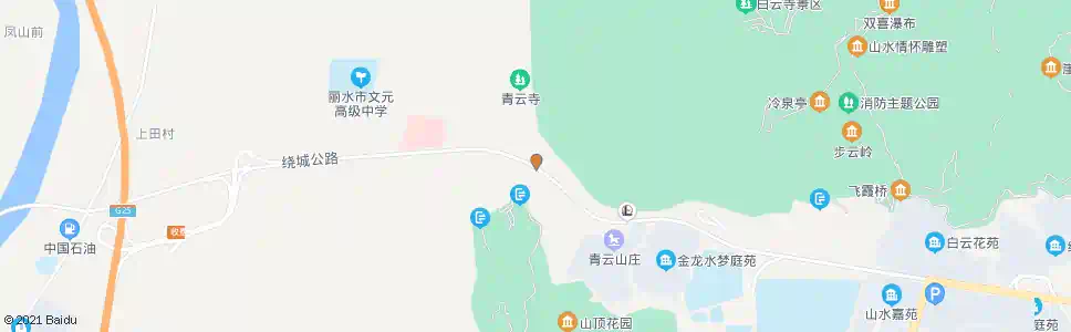 丽水花街村口_公交站地图_丽水公交_妙搜公交查询2024