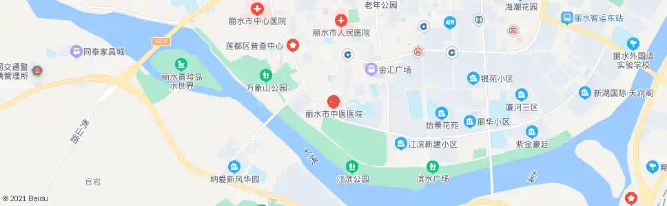 丽水中医院_公交站地图_丽水公交_妙搜公交查询2024