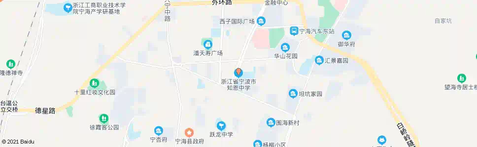 宁波知恩中学_公交站地图_宁波公交_妙搜公交查询2024