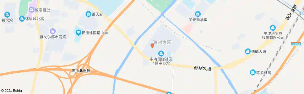 宁波中海国际社区西_公交站地图_宁波公交_妙搜公交查询2024