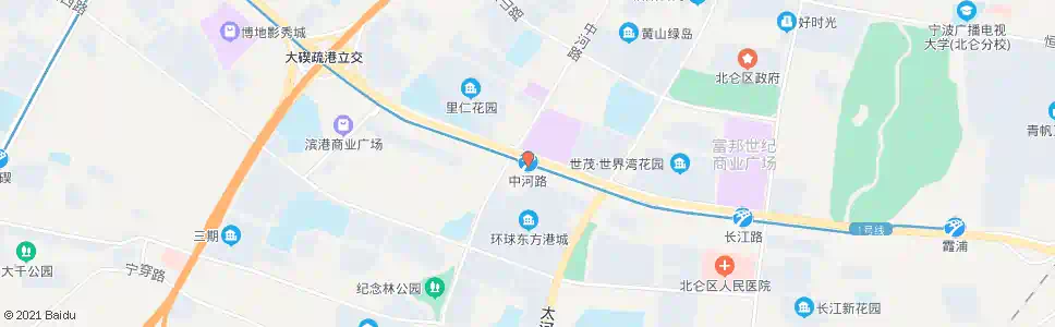 宁波中河路_公交站地图_宁波公交_妙搜公交查询2024