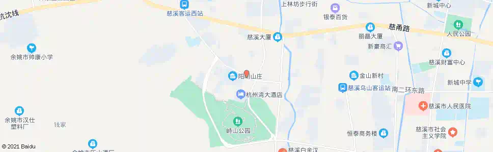 宁波阳明山庄_公交站地图_宁波公交_妙搜公交查询2024