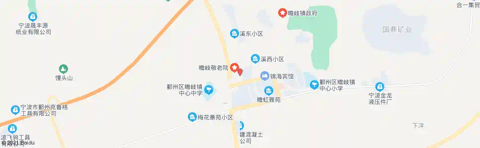 宁波瞻岐茶亭_公交站地图_宁波公交_妙搜公交查询2024