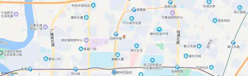 宁波四明中路天童路口_公交站地图_宁波公交_妙搜公交查询2024