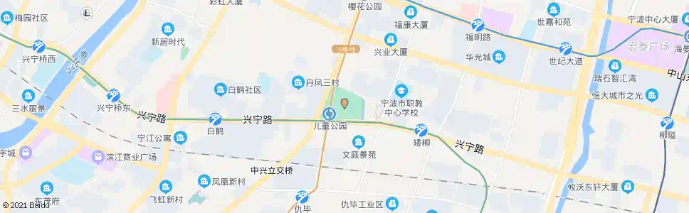 宁波儿童公园_公交站地图_宁波公交_妙搜公交查询2024