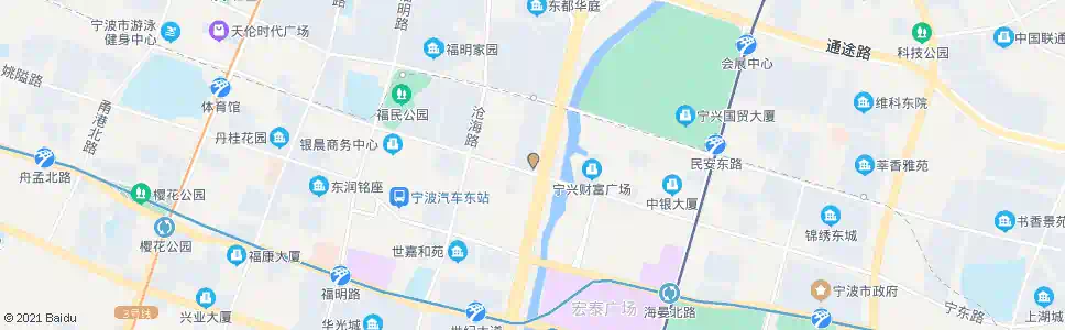 宁波江东交警大队_公交站地图_宁波公交_妙搜公交查询2024