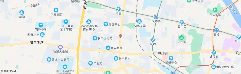 宁波白云二村_公交站地图_宁波公交_妙搜公交查询2024