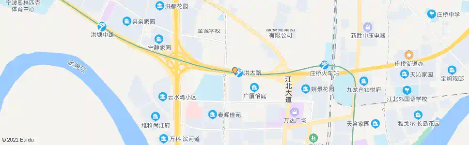 宁波北环西路北海路口_公交站地图_宁波公交_妙搜公交查询2024