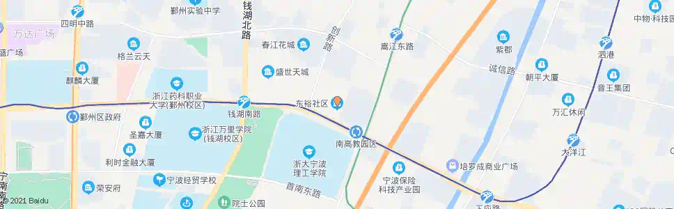 宁波东裕社区_公交站地图_宁波公交_妙搜公交查询2024