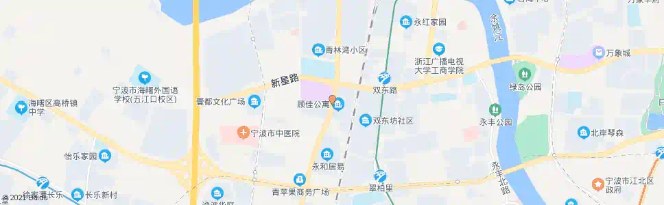 宁波环城西路新星路口_公交站地图_宁波公交_妙搜公交查询2024