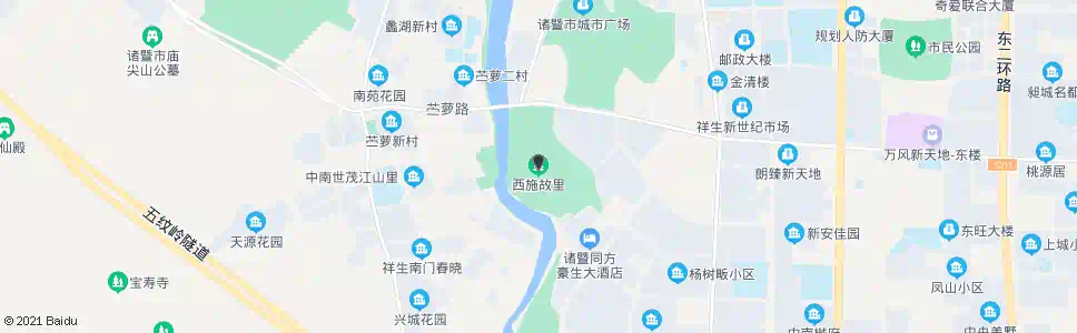 绍兴西施故里小区_公交站地图_绍兴公交_妙搜公交查询2024