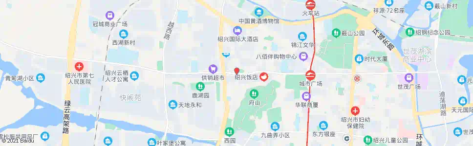 绍兴府山西路府山桥_公交站地图_绍兴公交_妙搜公交查询2024