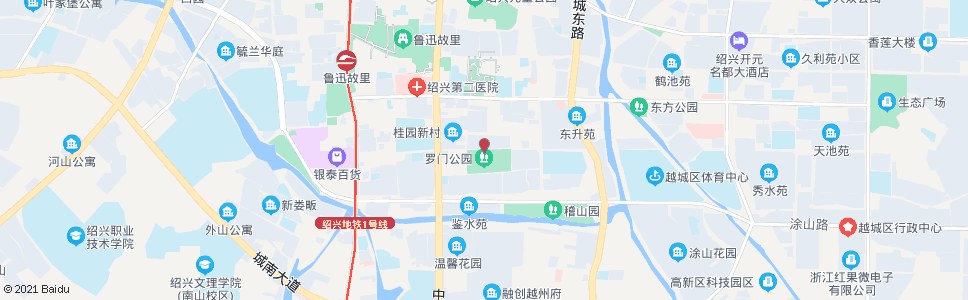绍兴罗门公园_公交站地图_绍兴公交_妙搜公交查询2024