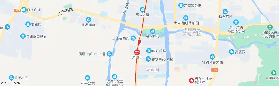 绍兴天镜南苑路口_公交站地图_绍兴公交_妙搜公交查询2024