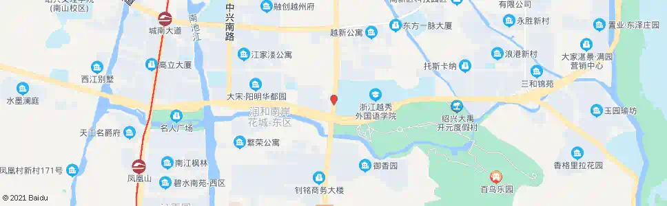 绍兴越秀外国语学院(西大门)_公交站地图_绍兴公交_妙搜公交查询2024