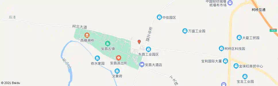 绍兴柯北大道路口_公交站地图_绍兴公交_妙搜公交查询2024