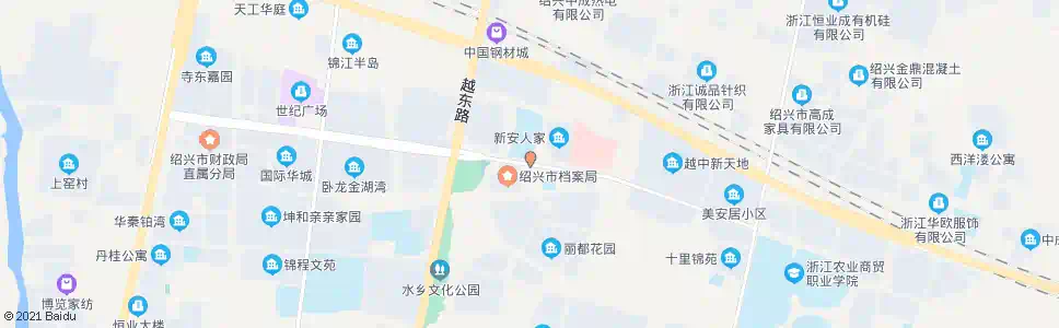 绍兴市档案局(柯灵小学)_公交站地图_绍兴公交_妙搜公交查询2024