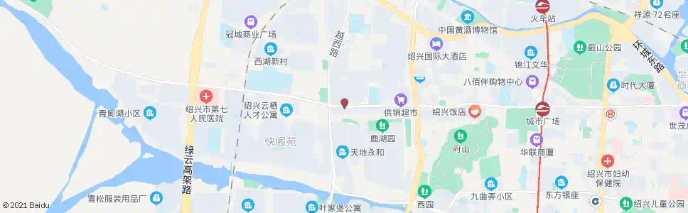 绍兴胜利路越西路口_公交站地图_绍兴公交_妙搜公交查询2024