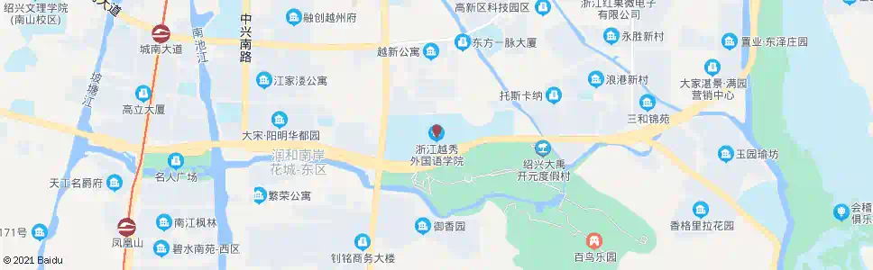 绍兴越秀外国语学院_公交站地图_绍兴公交_妙搜公交查询2024