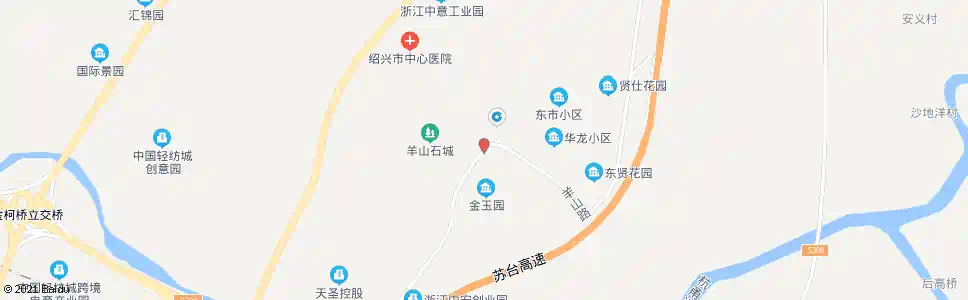 绍兴羊山公园_公交站地图_绍兴公交_妙搜公交查询2024