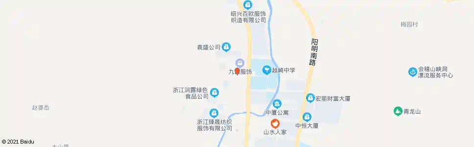 绍兴平水服装工业园区_公交站地图_绍兴公交_妙搜公交查询2024