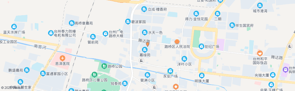 台州路北办事处(水天一色嘉绿苑)_公交站地图_台州公交_妙搜公交查询2024