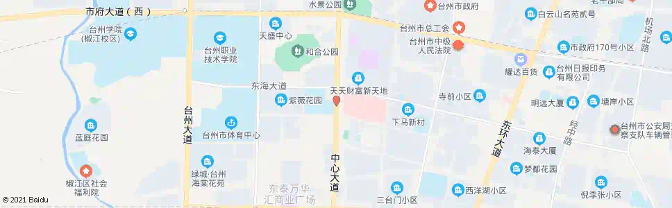 台州市中心医院西_公交站地图_台州公交_妙搜公交查询2024