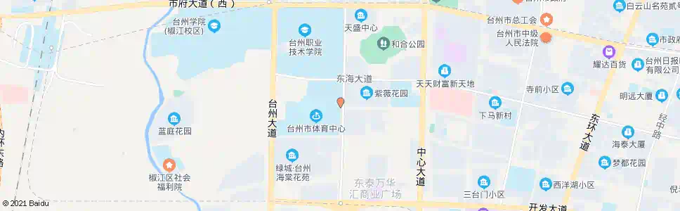 台州体育馆(东)_公交站地图_台州公交_妙搜公交查询2024