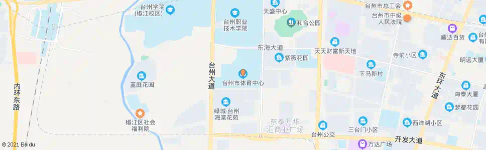 台州椒江体育大世界_公交站地图_台州公交_妙搜公交查询2024