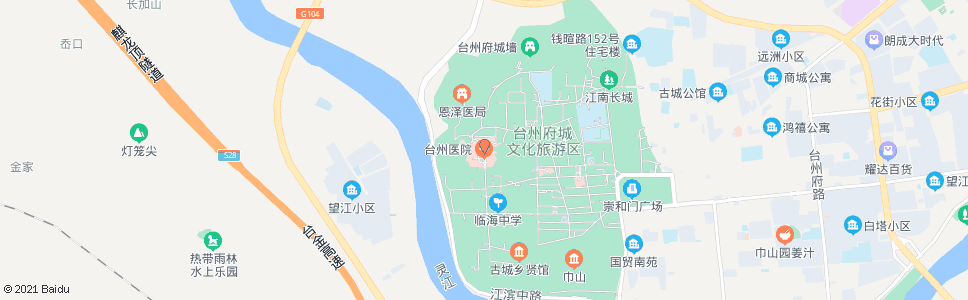 台州市一医院_公交站地图_台州公交_妙搜公交查询2024