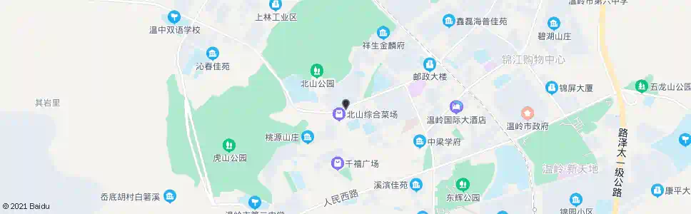 台州北山菜场_公交站地图_台州公交_妙搜公交查询2024