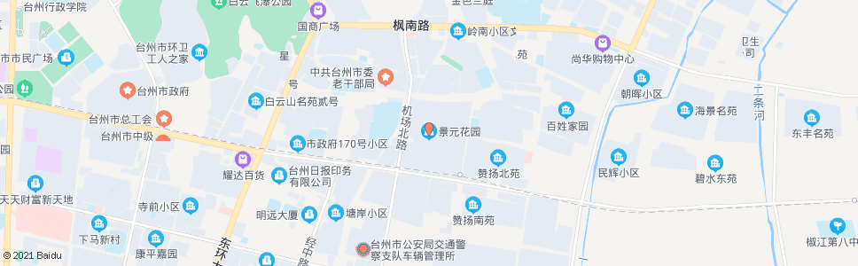 台州景元花园_公交站地图_台州公交_妙搜公交查询2024