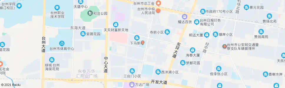 台州白云小学南_公交站地图_台州公交_妙搜公交查询2024