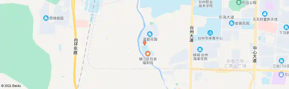 台州台州学院椒江附中(蓝庭花园)_公交站地图_台州公交_妙搜公交查询2024